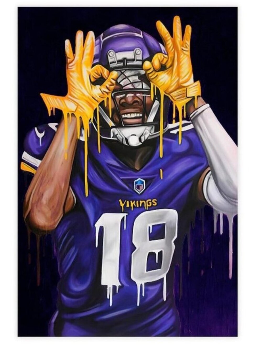 Justin Jefferson Posters Football Poster Bedroom Decor_